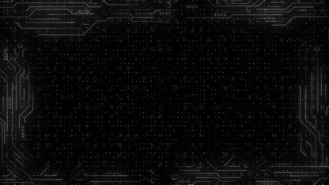 Futuristic Digital HUD futuristic neon frame lines on background VJ backdrop club, show, music video, presentation. Technology hologram frame border viewfinder element. display interface line element.