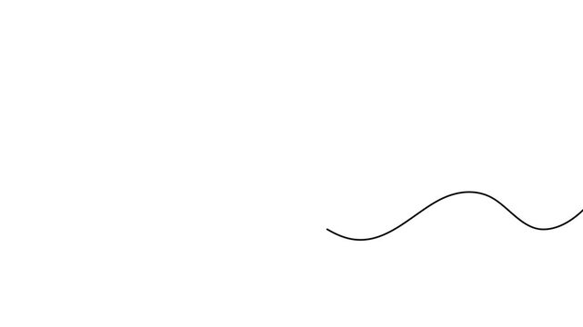 Question mark continuous line 4K Animation Video seamless loop minimal thinking concept motion
