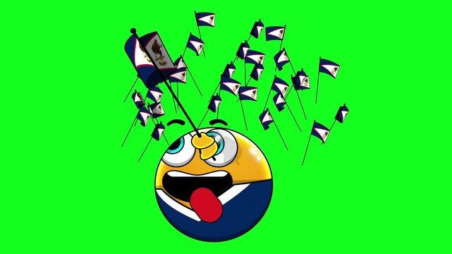 Emoji - Fan Emojis American Samoa