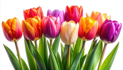Fototapeta premium A vibrant cascade of floral delight