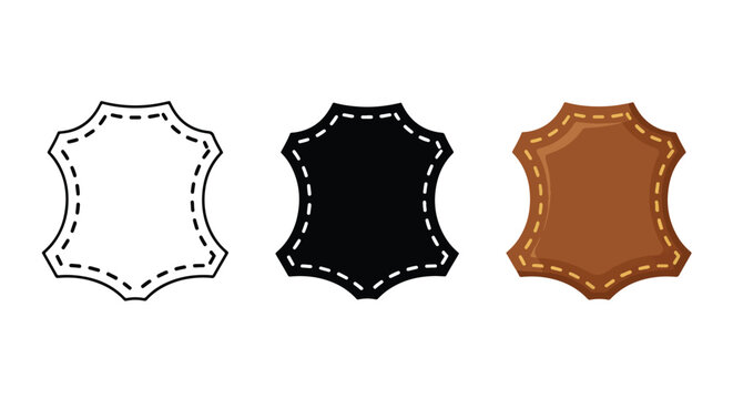 gold silver black shield icons set - logo icons vector set. Blue, Black and white icons