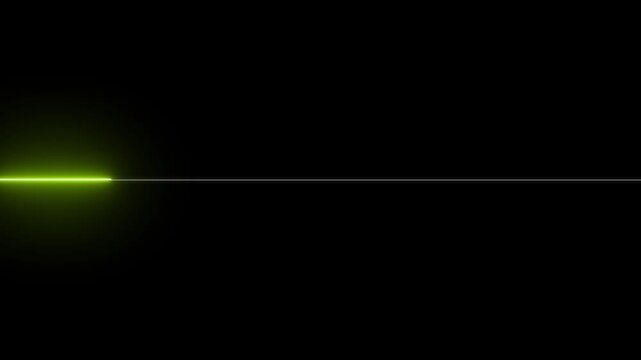 neon green line energetic light flash  intro ,4k animation video. 