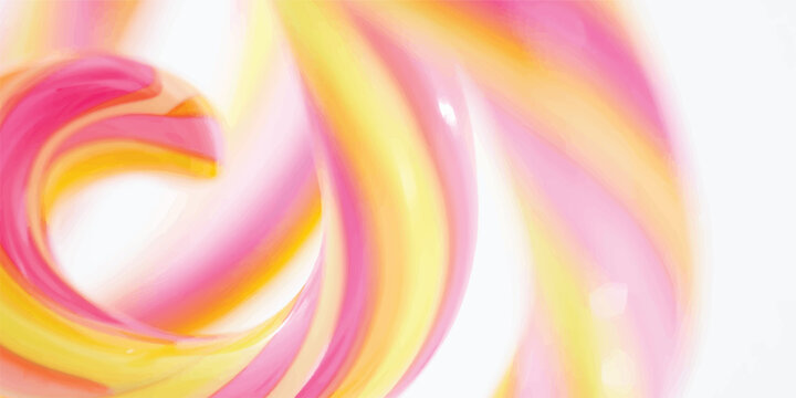 A vibrant digital illustration features a bright abstract colorful background with swirling fractal patterns of rainbow circles and pink, yellow, and blue energy explosions for a striking wallpaper de