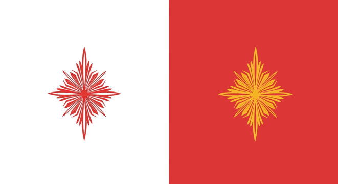 Flag of Malta Emblem Design.