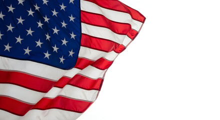 Obraz premium Celebrating flag day close up of a waving american flag patriotic symbolism