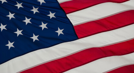 Obraz premium Celebrating flag day close up of the stars and stripes american flag detail