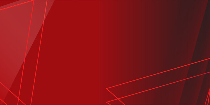 Abstract Red Geometric Background with Gradient Triangles and Modern Dynamic Design. Suit for banner, web, brochure, pamflet and presentation