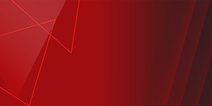 Abstract Red Geometric Background with Gradient Triangles and Modern Dynamic Design. Suit for banner, web, brochure, pamflet and presentation