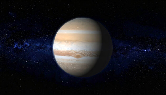 Jupiter planet in space artwork
