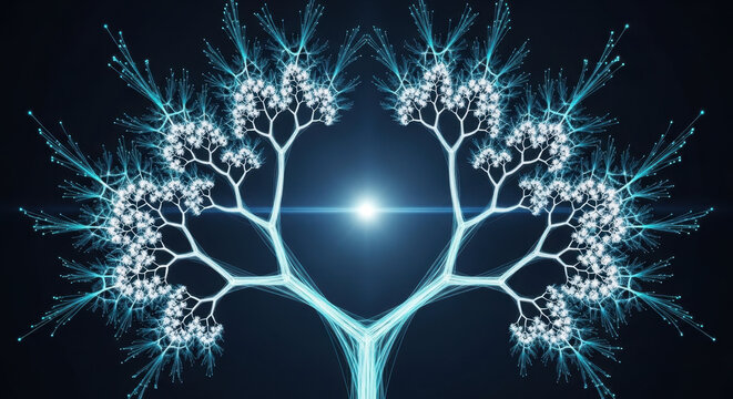 Artificial Intelligence Algorithm & Decision Tree: Conceptual Visualization of Machine Learning, Big Data Processing, and Enterprise Business Intelligence Pathways