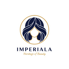 Fototapeta premium Imperiala Heritage Beauty Logo Design.