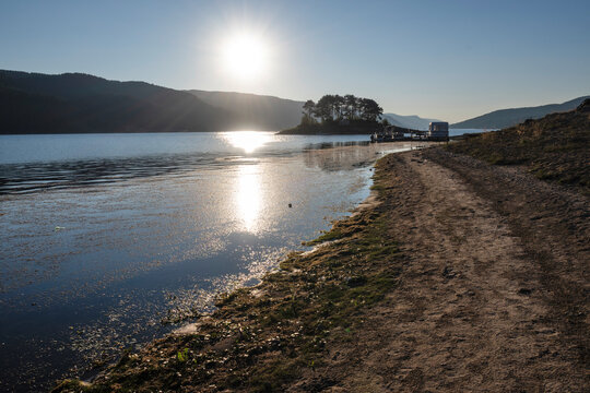 Landscape of Dospat  Reservoir, Bulgaria
