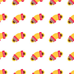 Fototapeta premium Festive sao joao decorations featuring a seamless pattern isolated on transparent background