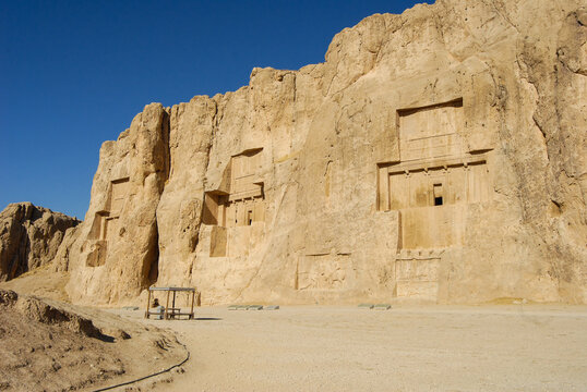 Naqsh-e Rustam is an ancient necropolis located in Iran near Persepolis