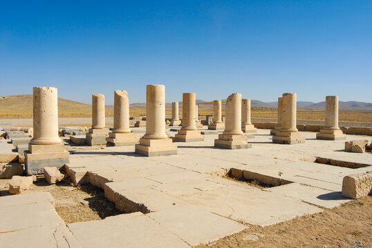 Ruins of Pasargadae, the first dynastic capital of the Achaemenid Empire in Iran