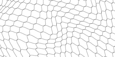 Curved net pattern. Seamless design for sportswear or equipment like soccer goals, volleyball nets, basketball hoops, hockey nets, and athletic gear. © van