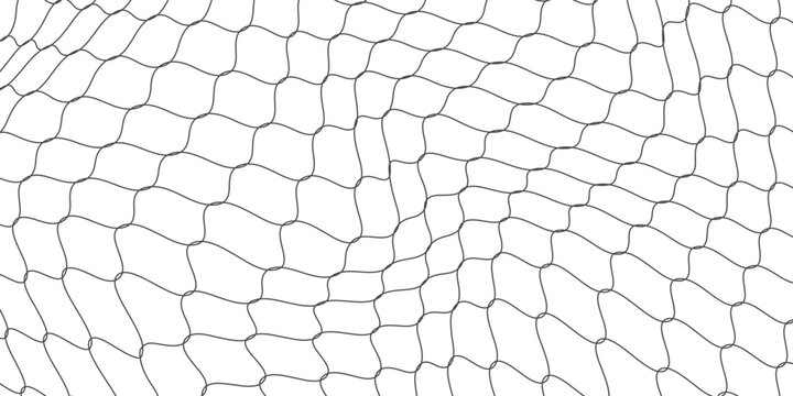 Curved net pattern. Seamless design for sportswear or equipment like soccer goals, volleyball nets, basketball hoops, hockey nets, and athletic gear.