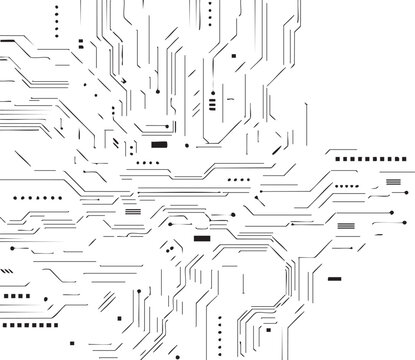 circuit motherboard inspired lines nodes digital connectivity design