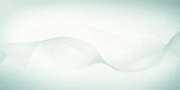 Abstract blue background with flowing waves of white frost and a clean winter ice texture