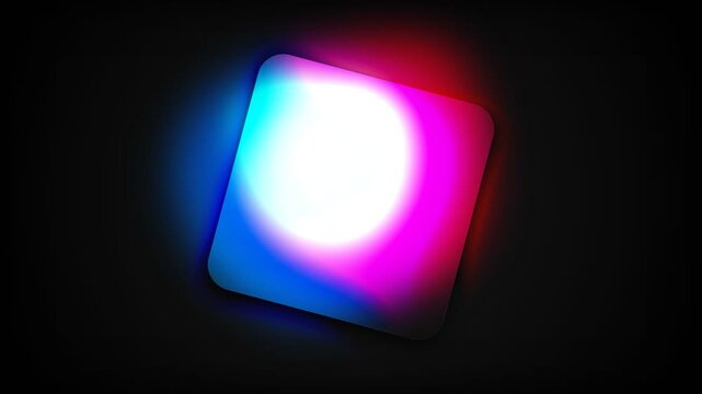 Glowing Square Abstract Background Animated Motion Graphics