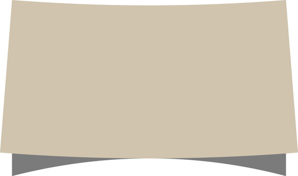 Realistic white paper sheet with soft shadow 3D effect on background