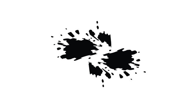 Inkblot represents an abstract artistic splash on a clean white background.