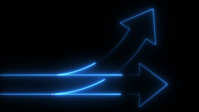 Changing business management concept. Businessman erasing white arrow and drawing yellow arrow on chalkboard.transparent background 4k visuals