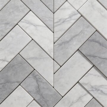 Marble tile pattern in chevron design
