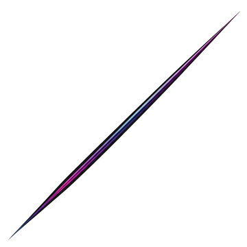 Colorful pointed metal sharp object tool.