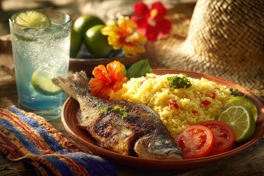 Vibrant Grilled Tilapia with Atti&eacute;k&eacute;
