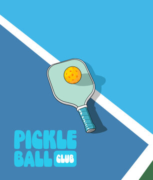 Pickleball court padle