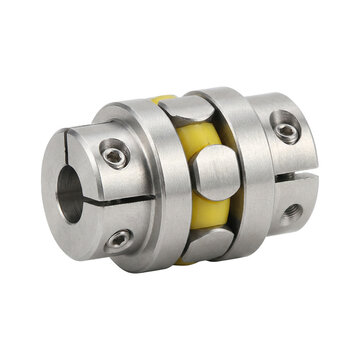 Robotics Joint Internal Parts Metal Servo Coupling with Yellow Flexible Insert