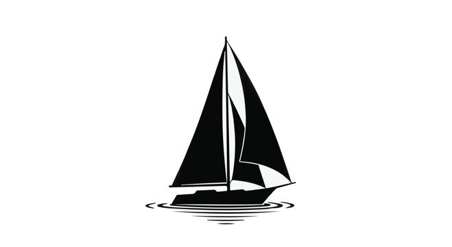 Sailboat navigating calm waters symbolizes travel and peaceful maritime journeys.