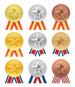 set of medals