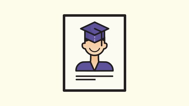 4k footage animation of Educational scholarship, Growth Talent, Opportunity, Scholarship, Higher Education, Certification, Mentoring. Education school college cost money graduation support