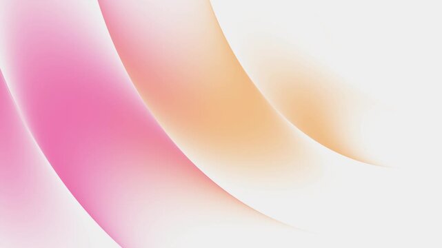 Abstract pastel pink orange gradient waves in horizontal movement . minimal soft color gradient background