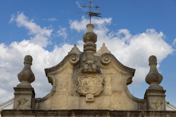 Obraz premium Main entrance gate of Real Maestranza de Caballeria library, Ronda, Spain, Andalusia