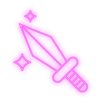 neon toy sword