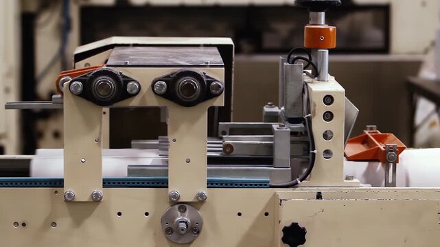 Manufacturing Process of Soft Toilet Paper in Industrial Facility - 4K