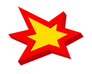 Obraz premium Retro explosion sign with comic 3D look, for sale sticker