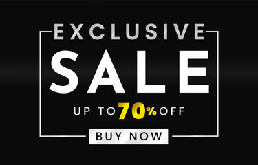 Obraz premium Luxury Discount Banner with Clean Layout and Modern Typography