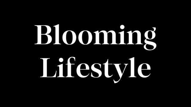 Minimal Bold Title Animation