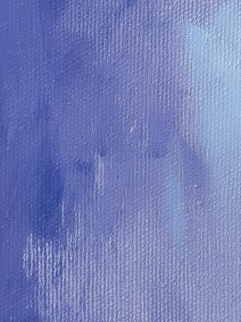 Oil painting background with thick brushstrokes on linen canvas texture
