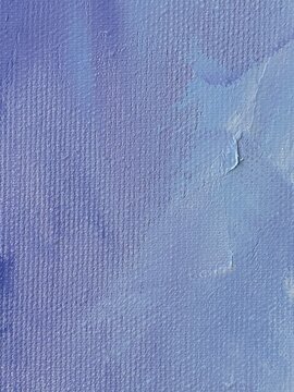 Oil painting background with thick brushstrokes on linen canvas texture