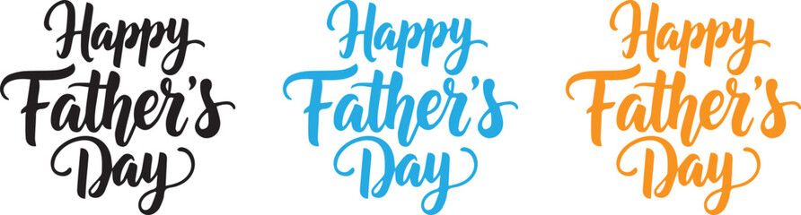 Fototapeta premium Father’s Day Card with Mustache Vector Design
