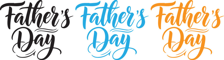 Obraz premium Stylish Father’s Day Greeting Card Vector