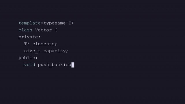 Scrolling Source Code Terminal Interface - Programmer Software Development Animation