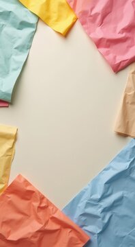Many pieces of paper that are on a table