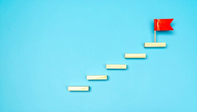 Steps progress achievement goal success