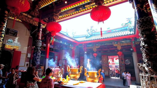 The Temple of Sea Goddess Mazu, Yangon, Myanmar